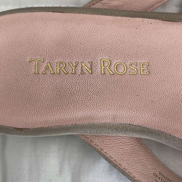 TARYN ROSE BEIGE SUEDE FLIP FLOPS - Picture 3 of 5